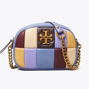Tory Burch Kira patchwork small camera bag Multi color